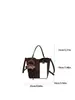 Bolso Cubo Retro Maillard Transfronterizo para Mujer, Bolso Cubo de Nicho, Súper Popular, Textura de Alta Calidad, Bolso de Hombro Cruzado