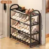 Sapateira multicamadas para uso doméstico, armário de sapatos pequeno e estreito para hall de entrada, adequado para apartamentos de aluguel e dormitórios, prateleira de armazenamento simples para hall de entrada, novo modelo 2026