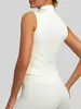 Chaqueta cárdigan sin mangas de fábrica para fitness y yoga para mujer, elástica, adelgazante, top deportivo, envío directo disponible
