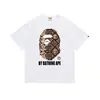 Camiseta estilosa japonesa da marca Ape Kikai Maneki Neko de manga curta para homens e mulheres, adolescentes, moda de rua e campus, camiseta juvenil de manga curta
