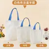 Suministro exclusivo transfronterizo de bolsas de lona lisas listas para usar, bolsas de lona con patrones de logo, bolsas de algodón para el trabajo, bolsas publicitarias