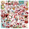 50 Adesivos de Natal Desenho Animado Fofo Diário de Férias Capa de Celular Cola Tablet Adesivos Decorativos à Prova d'Água
