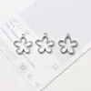 Accesorios DIY de Aleación 23x21mm Colgante de Flor Hueca Estilo Ins para Collar Pendientes Bolsas Dijes Venta al por Mayor