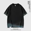 [Ropa de Berlín] Camiseta de Verano Nueva con Cuello Redondo Informal Holgada Top Marca de Tendencia Versátil para Hombre Mangas Cortas Sencillas