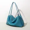 Bolso Cruzado Casual de Piel de Vaca de Primera Capa para el Día a Día, Moderno y Versátil, Bolso de Mano Sencillo para Mujer, Gran Capacidad, Bolso Tote Práctico