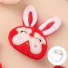 Primavera y verano nuevo broche de conejo felpa lindo animal pequeño caricatura japonés ropa de niñas zapatos colgante de bolso pequeño regalo