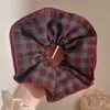 Otoño Invierno Estilo Coreano Cuadros Lazo para el Pelo de Intestino Grande Mujer 2026 Nuevo Gama Alta Súper Grande Cuerda para Moño Flor en la Cabeza Accesorios para el Cabello