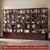 Estante de Exhibición Antiguo Estilo Chino Nuevo Gabinete de Múltiples Tesoros Estante de Almacenamiento de Té Soporte de Exhibición para Sala de Té Estante de Almacenamiento de Utensilios de Té Gabinete de Exhibición de Bambú Nan