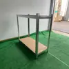 Almacén de Fábrica Estanterías Metálicas Galvanizadas con Diversas Especificaciones y Tableros de Madera Multicapa Estanterías de Almacenamiento en Capas Libres