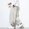 2026 Nuevos Pantalones Casuales de Pana Estilo Chino para Hombre Sueltos Talla Grande Pantalones de Zanahoria Pantalones Harem de Pierna Ancha Estampados para Hombre