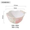 Tigela de cerâmica Tigela de arroz para uso doméstico Tigela de sobremesa para meninas Tigela de salada de frutas e aveia Tigela de arroz com cobertura Tigela de dieta