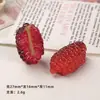 Accesorios de Resina para Manualidades de Dibujos Animados, Pinzas para el Cabello de Piña y Mora Cortadas por la Mitad, Decoraciones para Fundas de Teléfono, Hebillas para Zapatos, Llaveros, Colgantes y Adornos