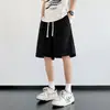 Shorts Largos Modernos Masculinos, Finos Brilhantes Casuais Esportivos de Praia, Comprimento Médio Estilo Hong Kong Verão