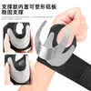 Férula para el pulgar de tela de fibra magnética, soporte de placa de aluminio moldeable, muñequera deportiva presurizada bidireccional, muñequera con imán de masaje