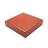 Caja Octagonal Cuadrada con Patrón de Cuero Rojo, Caja de Almacenamiento de Collares Moderna y Sencilla, Empaque de Joyería con Tapa abatible, Caja de Joyería de Alta Gama