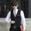 Novo Colete de Terno Masculino Casual Profissional Slim Estilo Coreano Espessado Tamanho Europeu Comércio Exterior Transfronteiriço