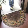 Tapetes de Piso Semisemicirculares Bohemianos Transfronterizos al por Mayor para Entrada de Casa, Resistentes a Manchas, Antideslizantes y de Fácil Cuidado
