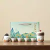 Productos Culturales y Creativos de la Ciudad Prohibida Set de Regalo para Inauguración de Casa y Negocios del Festival de Medio Otoño con Impresión de Logo, Souvenirs Bancarios Corporativos para Extranjeros