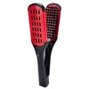 Peine Plancha Cruzada para Peluquería, Peine para Estilizar Cabello Liso, Peine de Cerdas de Cerdo para Alisar el Cabello, Resistente a Altas Temperaturas, Peine de Pinza en V Antiestático para Alisar