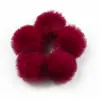 Bola de Pelo Falso de Conejo de 4 cm Pompones para Manualidades Bola de Pelo de Colores Accesorios para Zapatos y Sombreros Colgante para Llavero Accesorios para Ropa En Stock