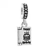Colgante colgante DIY Huiyue pulsera Panjia plata antigua libro de cumpleaños colgante amarillo