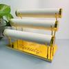 Madera Maciza Gamuza de Alta Gama Moda Europea Soporte de Exhibición de Pulseras Pulsera Pulsera Estante para Joyería Metal Estante de Almacenamiento para Relojes