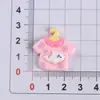 Accesorios de Resina DIY de Dibujos Animados, Colgantes de Animales, Pinzas para el Cabello de Pegamento de Crema, Hebillas para Zapatos de Funda de Teléfono, Accesorios de Colgante