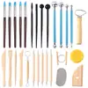Herramientas de Cerámica Transfronterizas Set Multifuncional Palillo para Píldoras Punto Perforador Bolígrafo de Indentación Escultura en Arcilla Blanda Talla Herramientas de Arcilla DIY