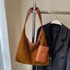 Bolsa Saco Bolsa de Ombro Moda Bolsa Simples 2024 Nova Tendência Bolsa de Axila Elegante Bolsa Casual Cor Sólida