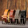 Estilo Popular Europeo y Americano Hebilla de Pin Correa de PU Grabada Creativa para Jeans de Hombre 2025 Nuevo