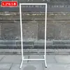 Nuevos Accesorios de Boda Pantalla Geométrica de Hierro Forjado Guía de Camino Adornos de Decoración de Boda Marco de Arco Rectangular Tridimensional