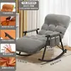 Sofá pequeño para dormitorio, se puede recostar y dormir, sofá perezoso, mecedora, sillón reclinable individual para mirador, silla de ocio para balcón de casa