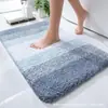 Tapetes de Chão para Banheiro com Cor Gradiente Transfronteiriços, Tapetes de Chão Antiderrapantes e de Secagem Rápida para Banheiro, Tapete Doméstico Moderno Simples Etiquetagem e Entrega