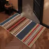 Tapete de Entrada Bohemian Loop Velvet, Hall de Entrada, Tapete de Entrada de Luxo, Estilo Étnico, Antiderrapante, Doméstico Sem Lavagem de Pés