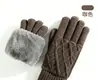 Guantes de Punto de Nuevo Estilo para Invierno, de Doble Capa, Forrados de Felpa, Engrosados, Cálidos, para Ciclismo al Aire Libre, Guantes Táctiles para Hombre, Cortavientos y Resistentes al Frío