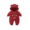 Ropa de invierno elegante, mameluco de algodón grueso acolchado para bebé, forrado de polar para mayor calidez, súper lindo y adorable, perfecto para salidas de invierno