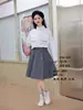 Novo Estilo Outono 2025 Uniforme Escolar Saia Plissada Saia Curta Estudante
