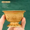 Tigela de Fornecimento de Água Latão Buda Copo de Fornecimento de Água Doméstico Oito Auspiciosos Tigela de Provisão do Buda Xizang Fornecimento de Água Tigela de Purificação de Água 1