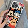 Fileira do Pato Donald Adequada para Capa de Celular Jelly Iphone16 15 14Pro Apple 13/12 Silicone XS Desenho Animado