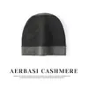 Atacado de Fábrica Cashmere Transfronteiriço Outono e Inverno Nova Cor Bloco Espessado Bainha Dobrada Torção nas Costas Proteção Térmica para Orelhas Chapéu de Gorro de Tricô