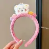 Diadema para Lavarse la Cara, Banda para el Cabello para Aplicar Mascarilla Facial, Diadema Especial de Felpa Antideslizante, Nueva Diadema de Dibujos Animados 2025 para Mujeres