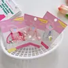 Versão Coreana Transparente Tridimensional Bola de Coelho Prendedor de Cabelo Coração Delicado Anel de Cabelo para Envolver Corda de Cabelo Elástico de Cabelo Acessório de Cabelo Atacado