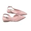 Zapatos de Noche de Estilo Francés de Punta para Mujer Nuevo Estilo con Falda Sandalias Amarillas Hada de Punta para Mujer Verano