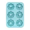Molde de Silicona de 6 Piezas para Donas DIY Redondo con Forma de Corazón Calabaza Molde para Hornear Casero Hueco Molde para Galletas de Chocolate Pastel