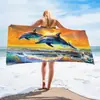 Toallas de Playa Personalizadas Transfronterizas, Toallas de Baño Clase A de Secado Rápido, Microfibra Absorbente con Logo Personalizado, Productos de Verano al por Mayor