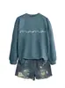 Amazon eBay sitio independiente casual simple cómoda mujer nuevo mama letras finas otoño e invierno sudadera de manga larga