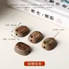 Piezas talladas de madera maciza natural, accesorios, manualidades creativas semiacabadas, cuentas espaciadoras, cadenas para teléfono, collares, componentes para joyería DIY