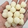 Resina de cinco capas de agujero pasante loto resina piña de pino cuentas sueltas bodhi blanco anti-tallado pulsera colgante de coche regalo llavero