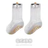 26 Calcetines Finos Transpirables Antideslizantes de Malla para Bebé Niños Pequeños Calcetines de Piso Pato Lindo Primavera/Verano