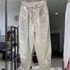 Sudeste Asiático Transfronterizo Primavera y Verano Talla Grande Holgado Adelgazantes Casual Algodón y Lino Color Sólido Pantalones Harem Venta al por Mayor